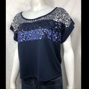 💙Almost Famous Sequined Bust Crop 💙